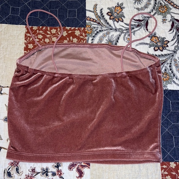 SHEIN Velvet Cropped Cami Top (exclusive color) - Picture 2 of 4